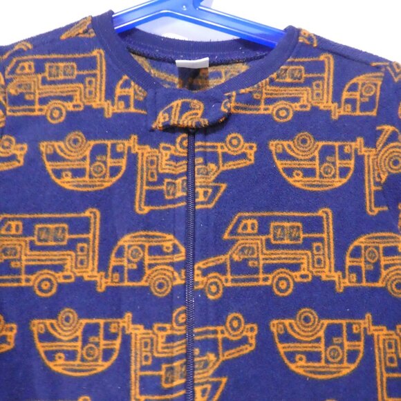 OLD NAVY | 3T | Navy Camper and Trailer All Over Print Onesie *Tear Back Of Leg - Picture 4 of 16